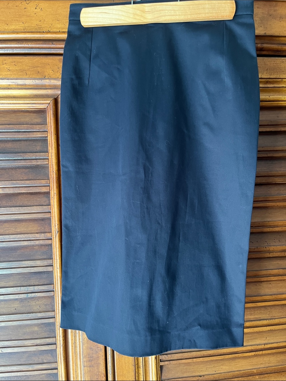Mui Mui Black Pencil Skirl with Gold Zipper